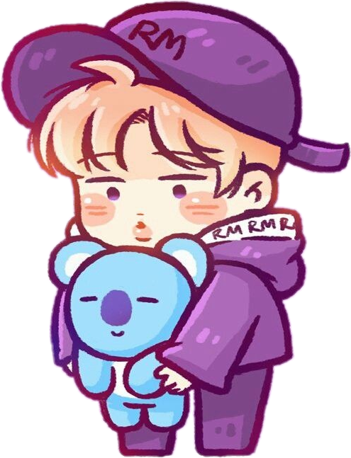 #kpop #kpopart #bts Bts Chibi Rm - Bts Drawings Chibi Rm Clipart (495x647), Png Download