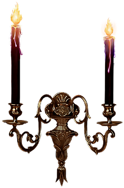 #gothic #goth #candles #victorian #gothicbohemian #spooky - Candle Clipart (480x654), Png Download