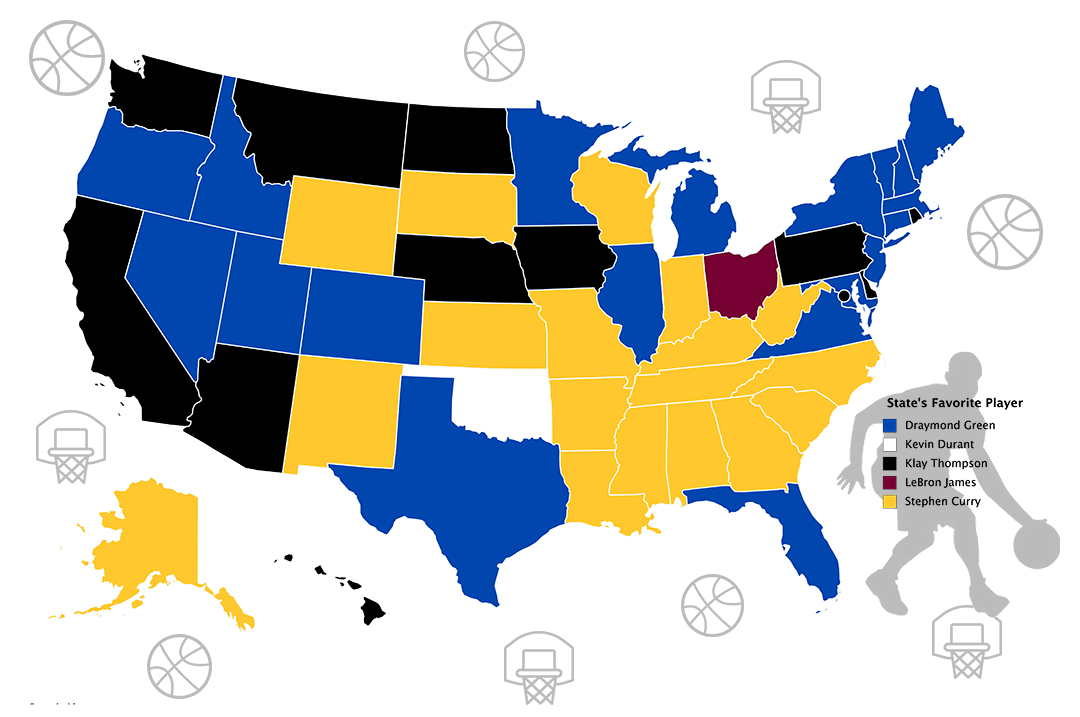 Research Found That Lebron James And Kevin Durant Only - New Electoral College Map Clipart (1080x717), Png Download