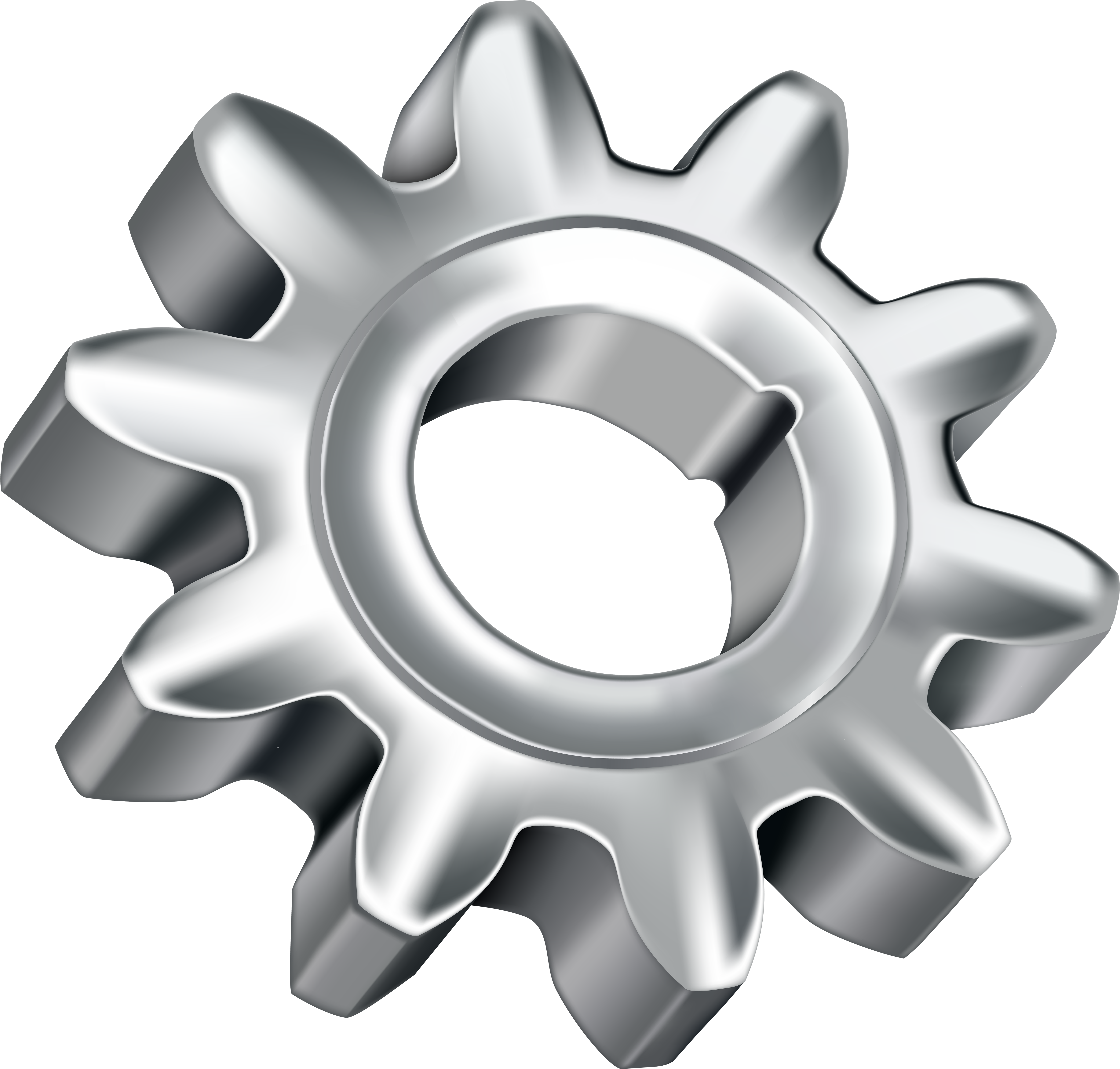 Gear Png Clipart Image - Circle Transparent Png (6000x5733), Png Download