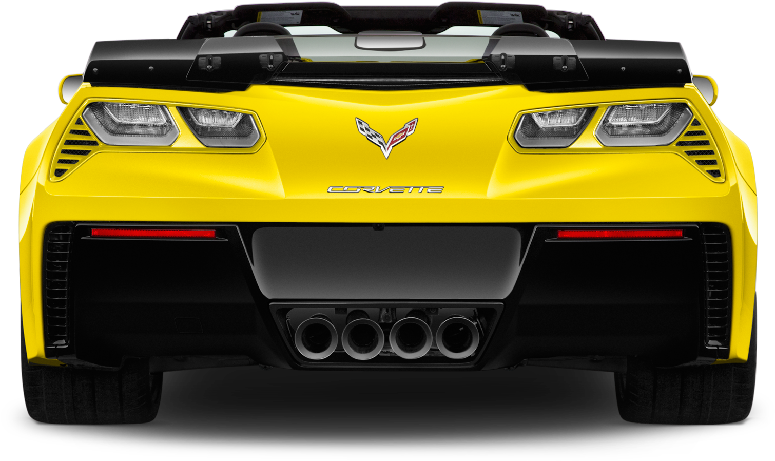 54 - - Corvette 2019 Yellow Convertible Clipart (2048x1360), Png Download