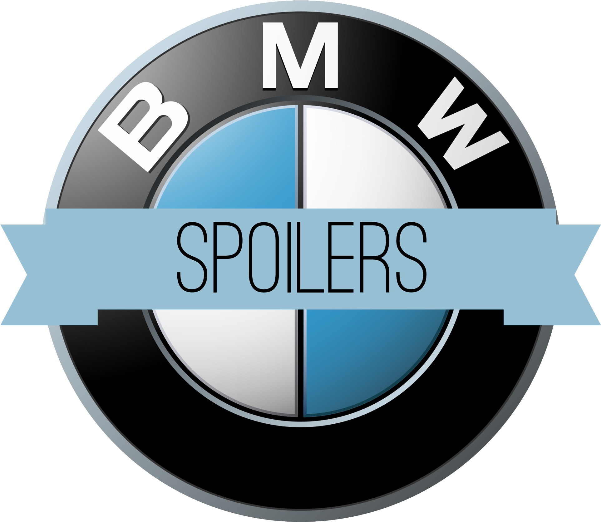 Bmw E30 Spoilers Online Shop - Logo Bmw Black & White Clipart (1974x1730), Png Download