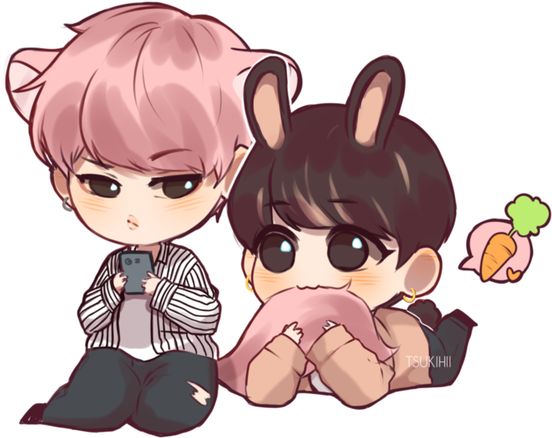 Bts Chibi Jungkook K Pop Pinterest And - Anime Cincila Boy Clipart (786x624), Png Download