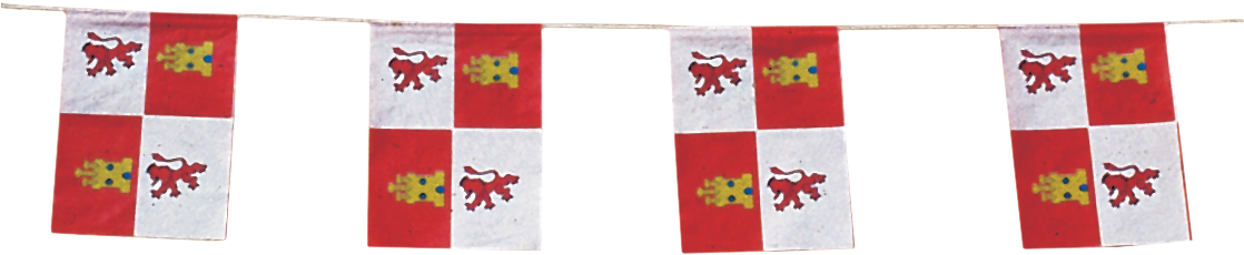 Banderas Fiestas Castilla Y León - Patchwork Clipart (1117x279), Png Download