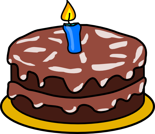 Cake Svg Clip Arts 600 X 518 Px - Birthday Cake With 3 Candles - Png Download (600x518), Png Download