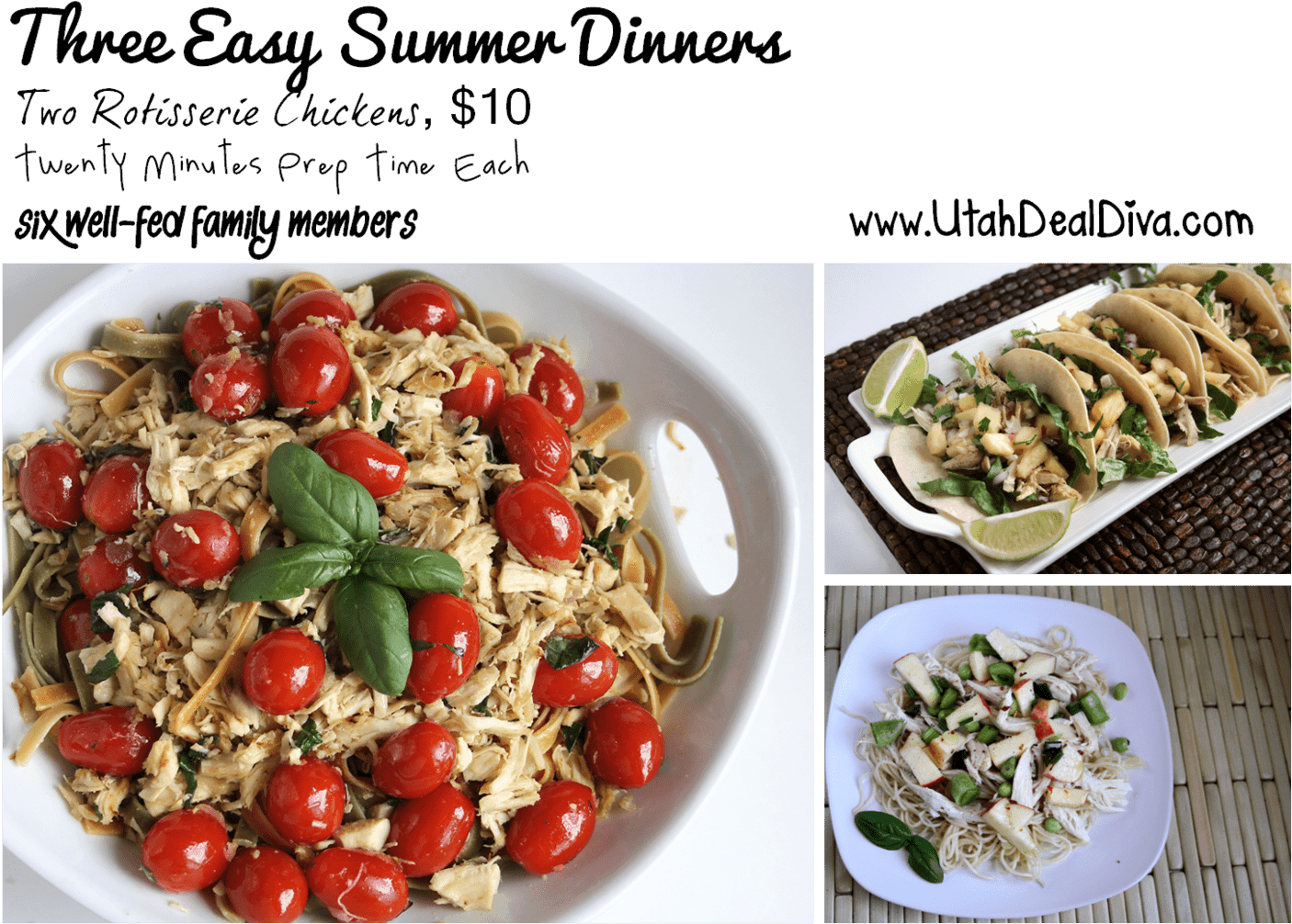 Three Ways With Rotisserie Chicken - Caprese Salad Clipart (1446x1024), Png Download