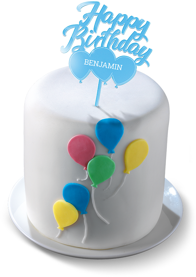 Personalised Cake Topper - Birthday Cake Clipart (638x899), Png Download
