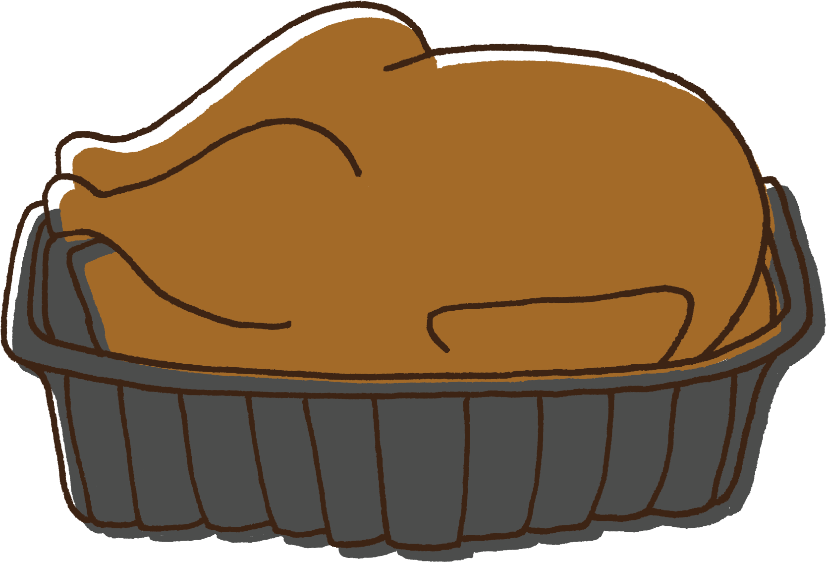 Rotisserie Chicken - Fruit Cake Clipart (1904x1462), Png Download