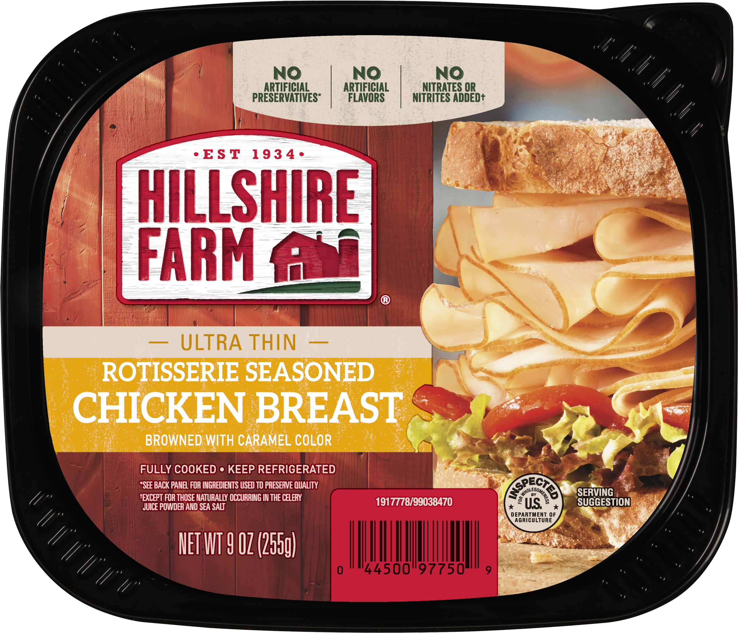 Hillshire Farm Ultra Thin Sliced Rotisserie Seasoned - Hillshire Farm Oven Roasted Turkey Breast Clipart (2400x2400), Png Download
