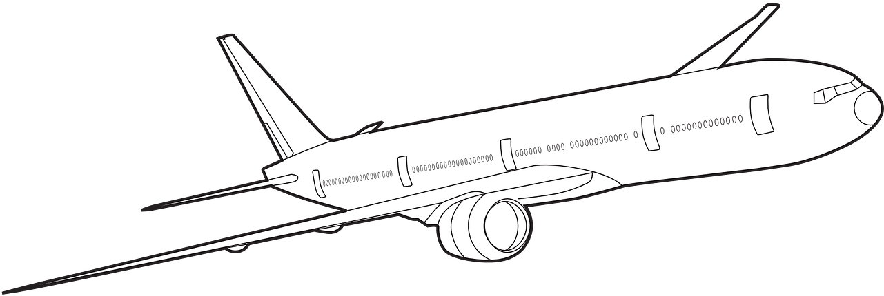 Airplane Jet Boeing 777 Png Image - Wide-body Aircraft Clipart (1280x640), Png Download