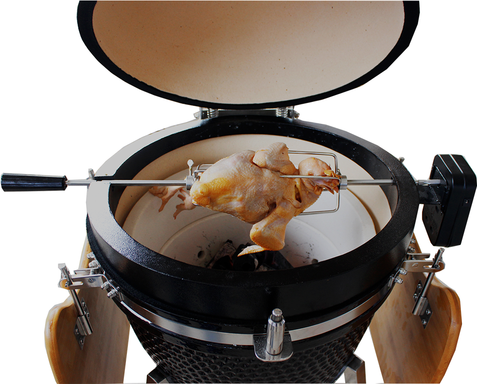 Hot Sell Bbq Grill Accessories Electric Charcoal Chicken - Diy Rotisserie For Kamado Clipart (1000x1000), Png Download