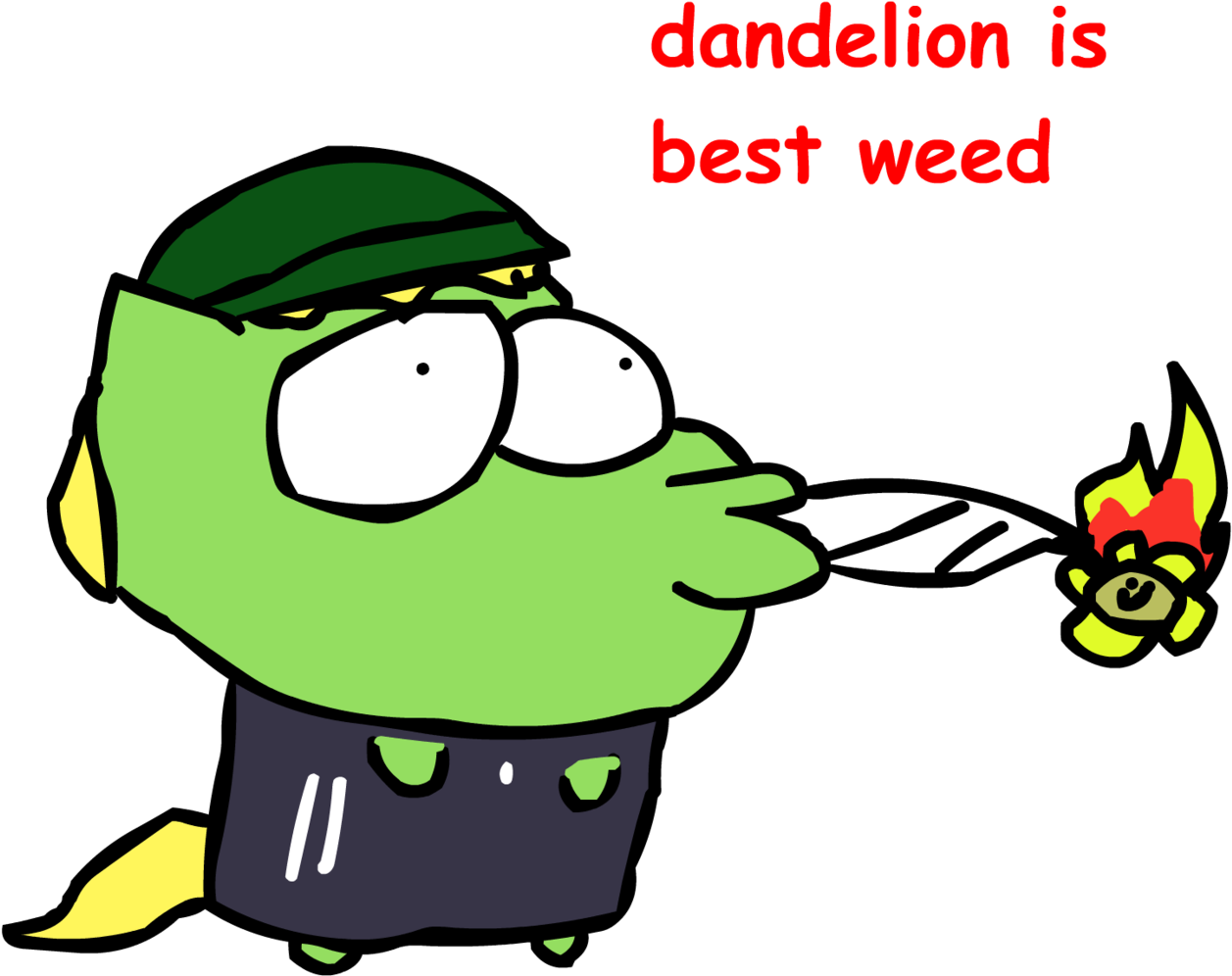 Riddleoflightning, Beanie, Drugs, Hat, Marijuana, Oc, - Cartoon Clipart (1257x1024), Png Download