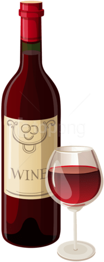 Download Wine Bottle And Glass Png Vector Png Images - Transparent Wine Bottle Clipart (480x1063), Png Download