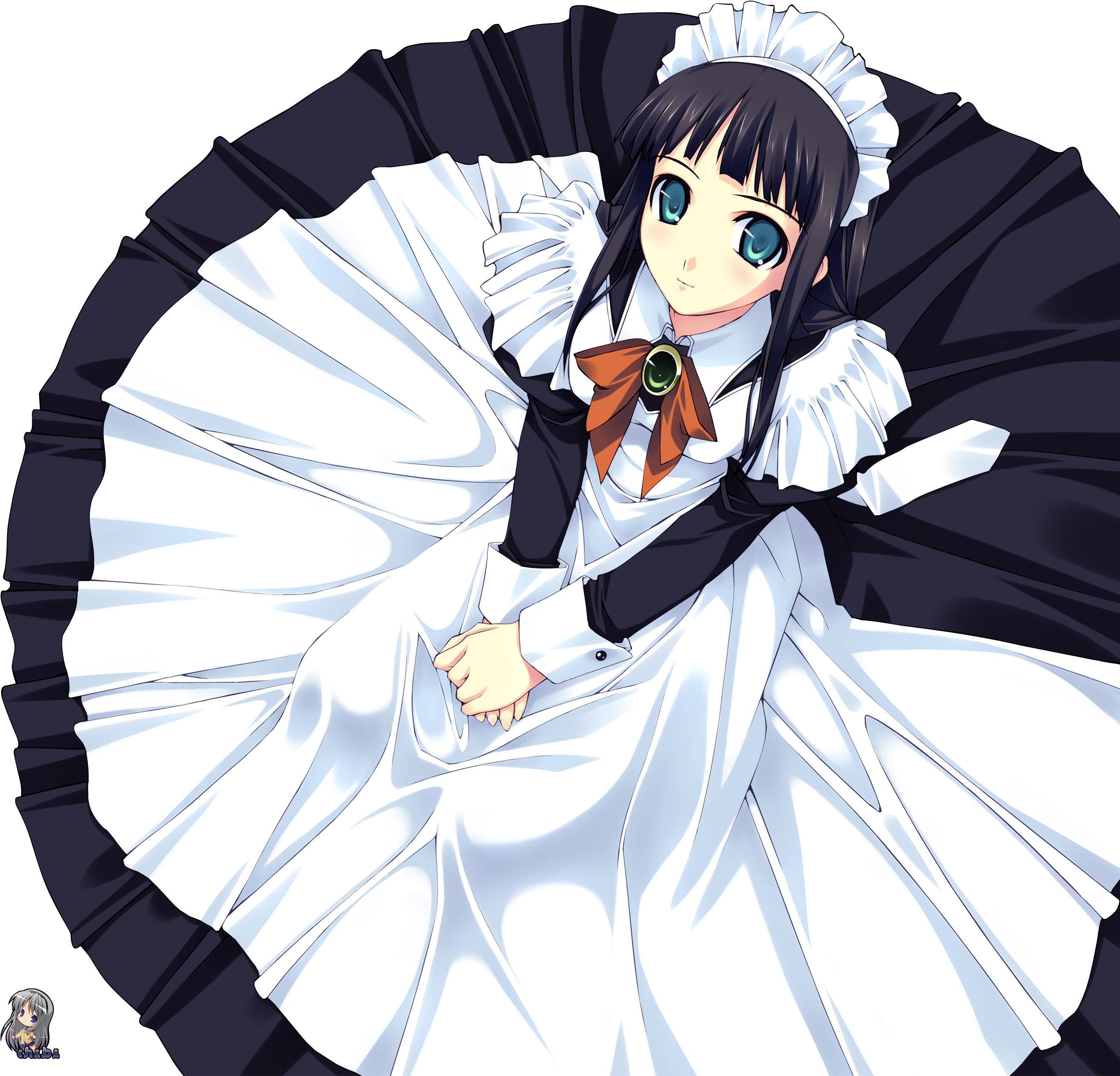 Maid 3 07 Dec 2010 - Maid Cafe Anime Clipart (2805x2682), Png Download