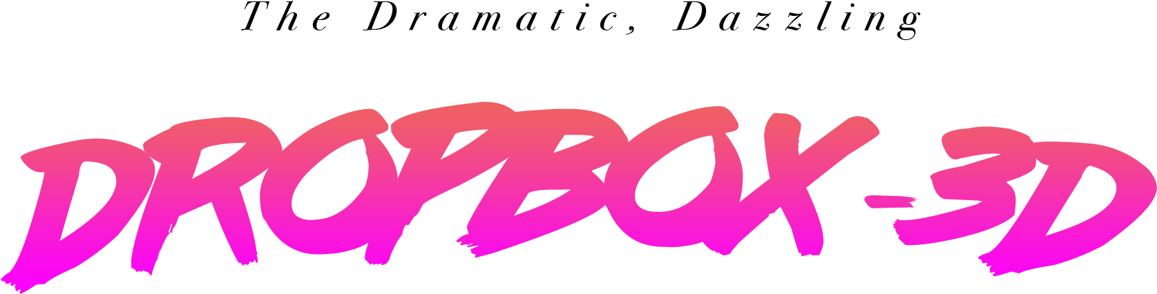 Dropbox 3d Banner - Calligraphy Clipart (1675x426), Png Download