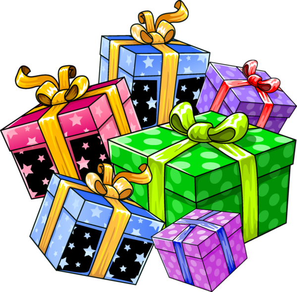 Rmsauru - Cartoon Happy Birthday Present Clipart - Png Download (600x590), Png Download