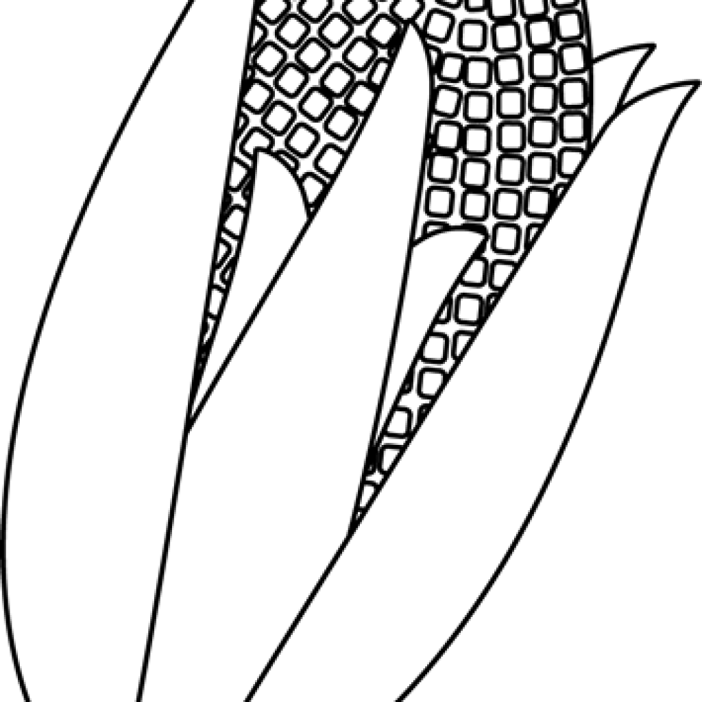 Vector Freeuse Library Corn Clipart Black And White - Illustration - Png Download (1024x1024), Png Download