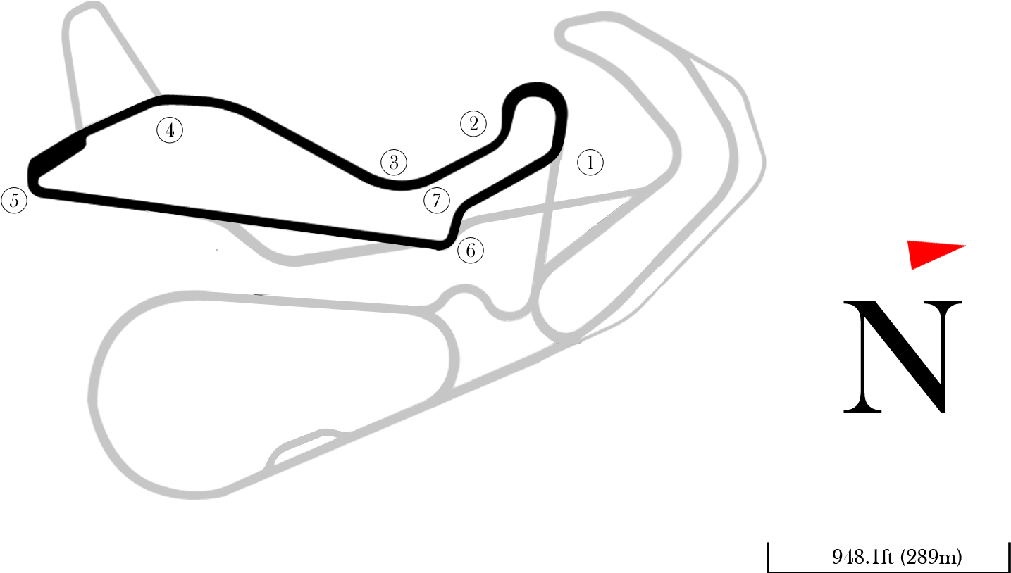 Highlands Motorsport Park - Line Art Clipart (1446x827), Png Download