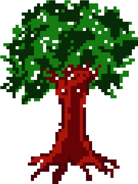 Pixel Tree - Graphic Design Clipart (540x620), Png Download