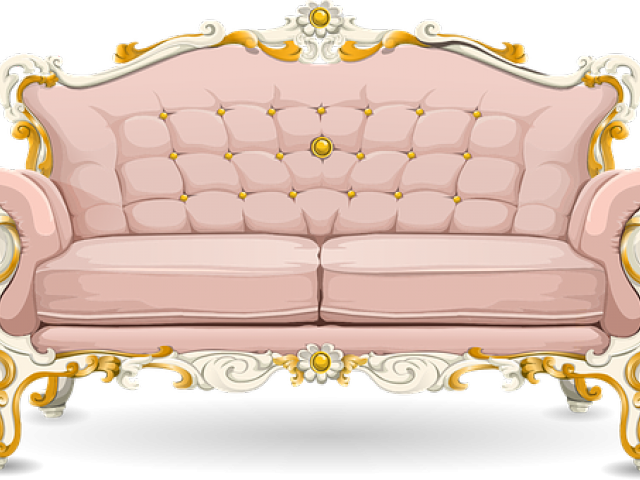 Couch Clipart Safa - Couch - Png Download (640x480), Png Download