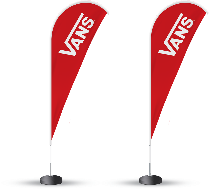 Banderola Tipo Gota Personalizada En Tenerife Con Envio - Vans Clipart (1000x1000), Png Download