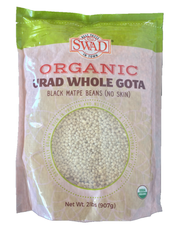 Swad Organic Urad Whole Gota 2 Lbs - Swad Clipart (800x800), Png Download