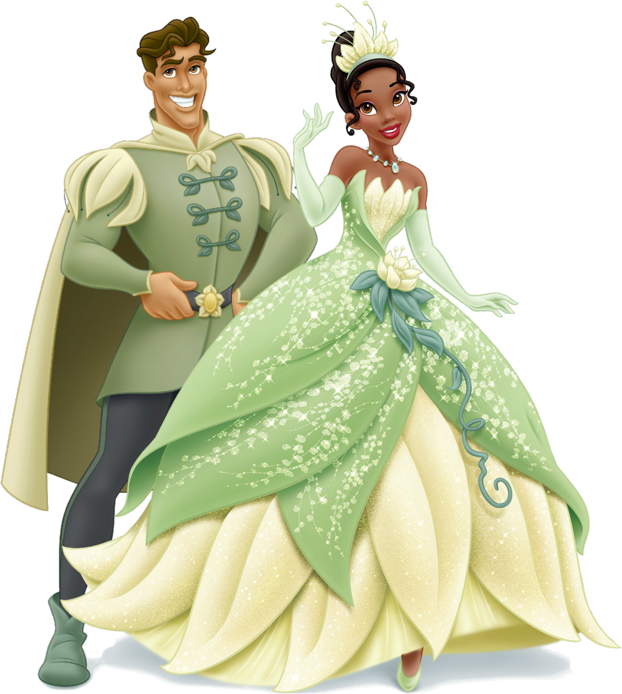 Artworks/png Artworks/png En Hd De Ariel & El Príncipe - Princess And The Frog Prince Character Clipart (1258x1405), Png Download