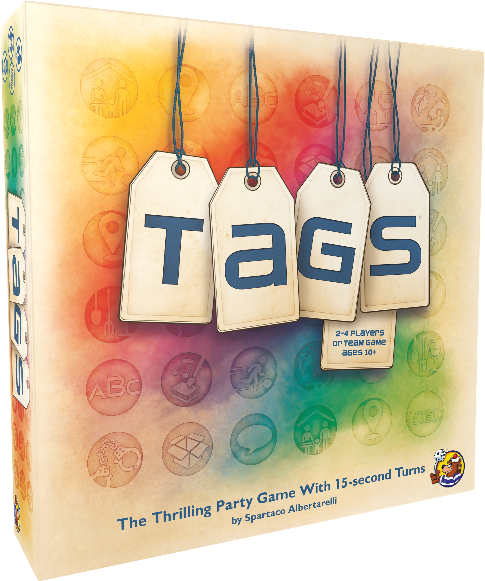 Tags 3d Box Left - Tags Asmodee Clipart (2400x2400), Png Download