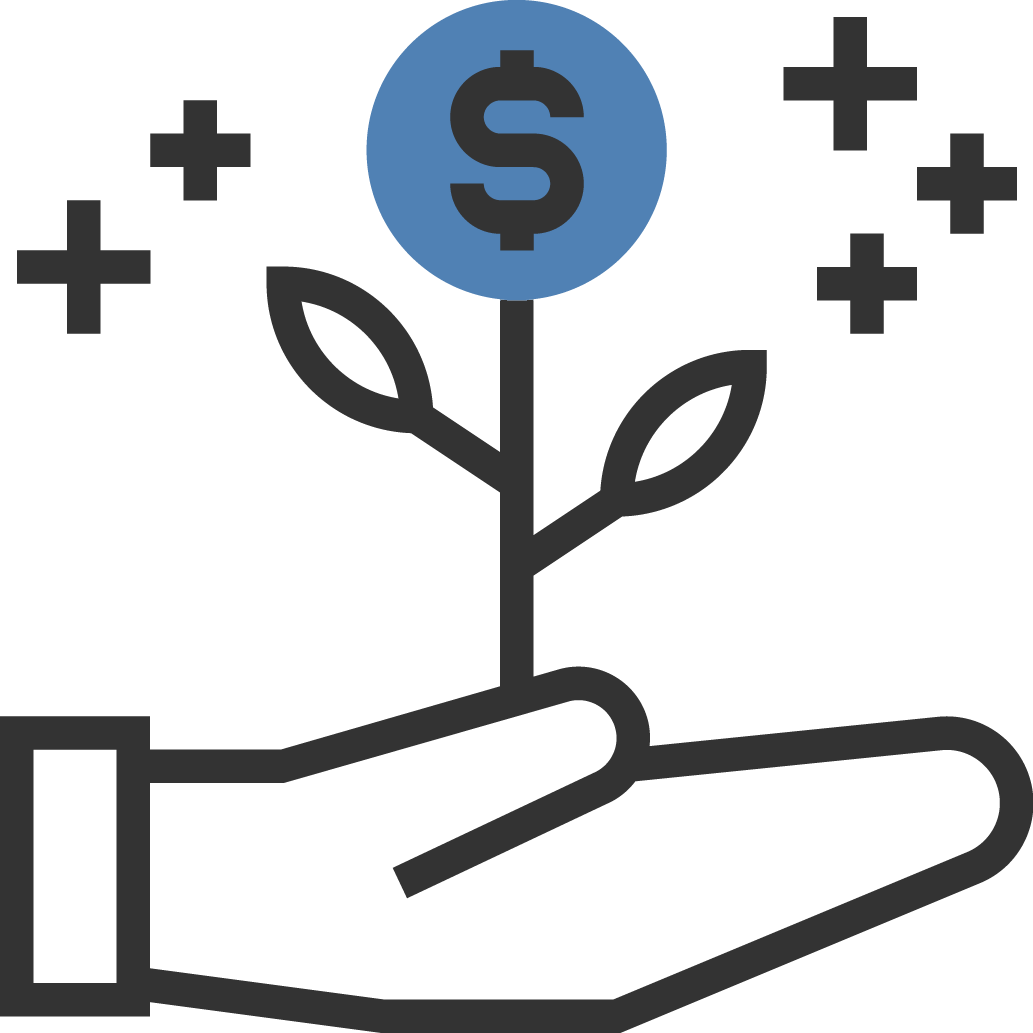 Investment Money Icon Png Clipart , Png Download - Wealth Png Icon Transparent Png (1033x1033), Png Download