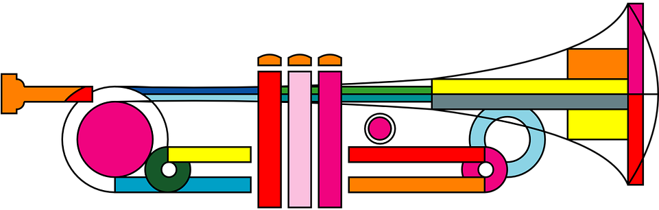 Trompeta, Instrumento, Música - Trumpet Graphics Clipart (960x480), Png Download