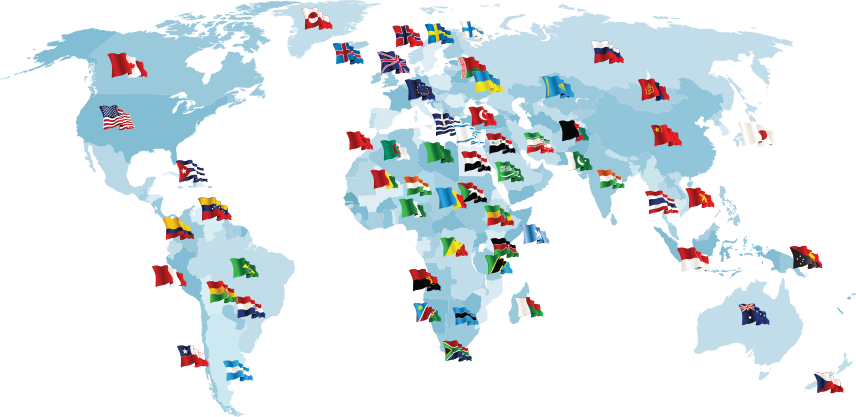 World-flag - Most Popular Movies By Country Clipart (856x417), Png Download