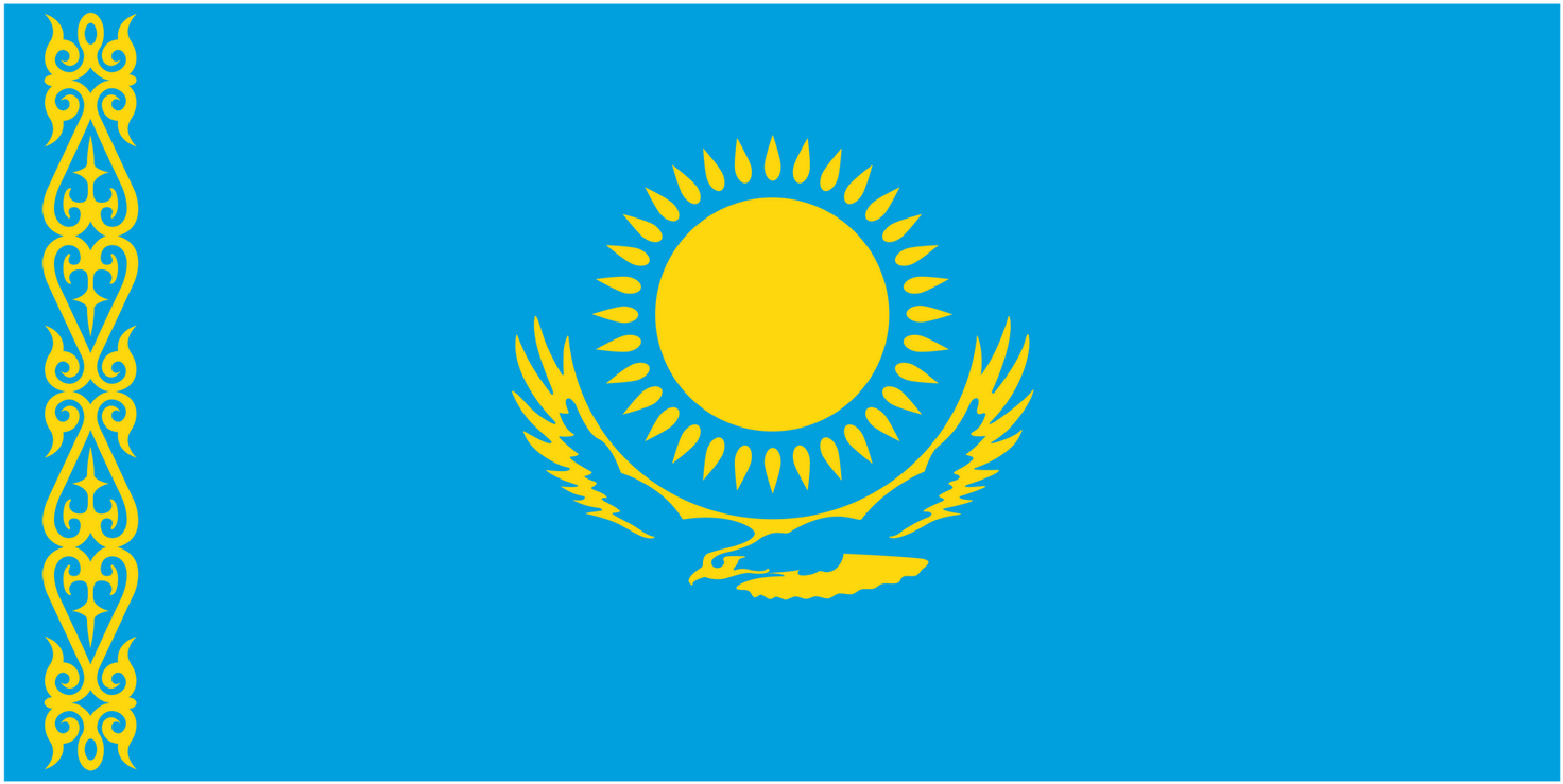 World Flags Wallpaper - Kazakh Flag Hd Clipart (1600x1000), Png Download