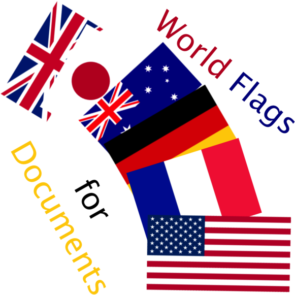 World Flags For Documents 4 - Graphic Design Clipart (630x630), Png Download