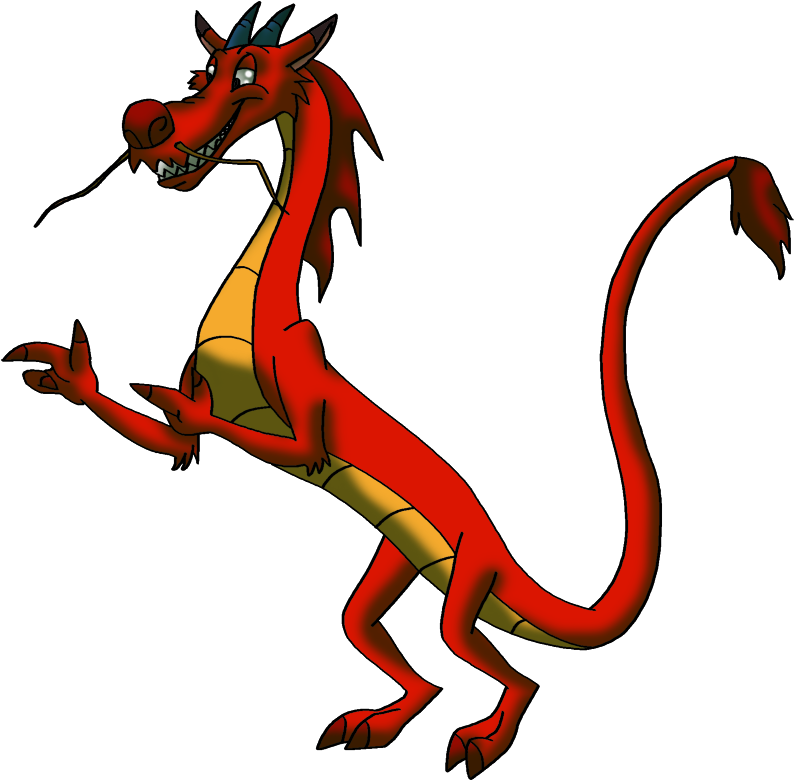 Mushu Png Pic - Cartoon Clipart (800x785), Png Download