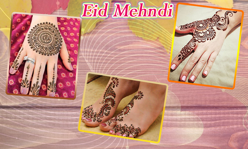 Eid Muabarak Mehndi Simple Fancy New Henna Design لقطة - Stylish Mehndi Latest Design Clipart (800x480), Png Download