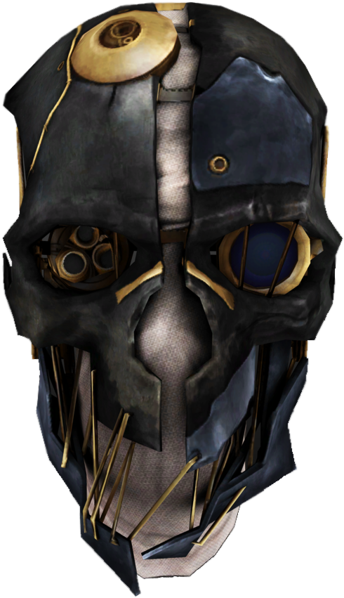 Dishonor Clipart Png - Dishonored Corvo Attano Mask Transparent Png (585x919), Png Download