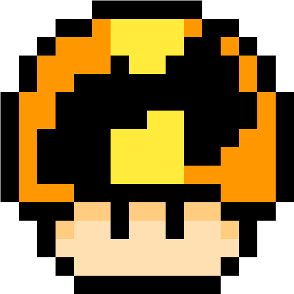 Incredible Mushroom - Pixel Mario Mushroom Gif Clipart (1184x1184), Png Download