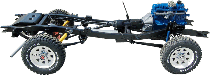 1973 Ford Bronco Chassis Clipart (858x421), Png Download