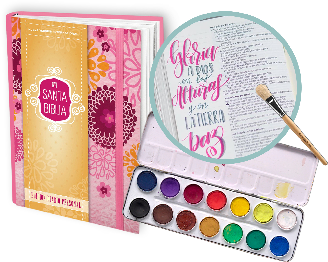 Dentro De Una Cubierta Exclusiva Y Elegante, Esta Edición - Santa Biblia Diario Personal Clipart (1432x1296), Png Download