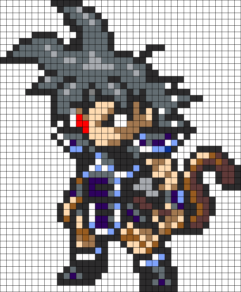 Dragon Ball Z Pixel Art Templates 183608 - Pearl Beads Dragon Ball Z Clipart (799x967), Png Download