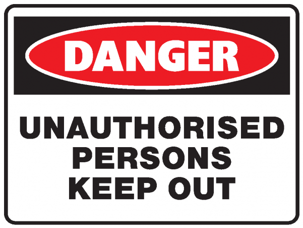 Danger Confined Space Entry Signs Clipart (600x600), Png Download