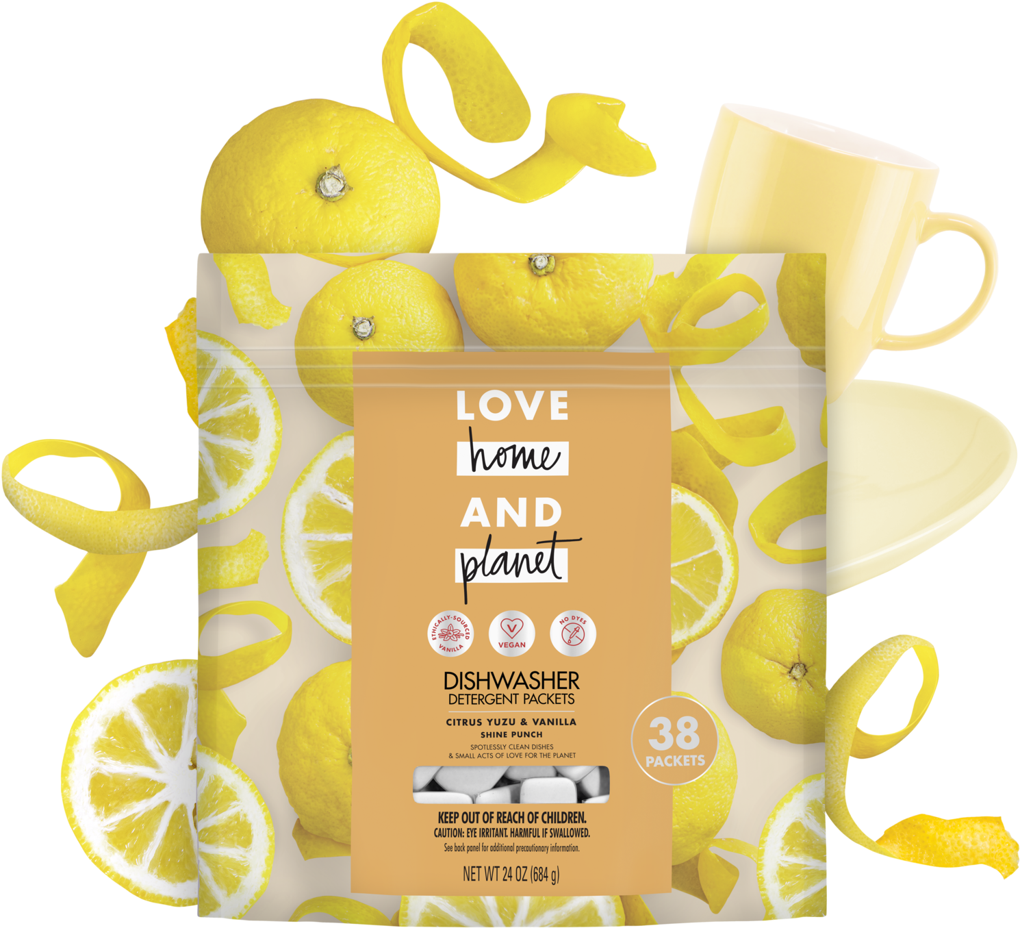 Love Home & Planet Spray Vanilla Yuzu Label Clipart (1500x1500), Png Download