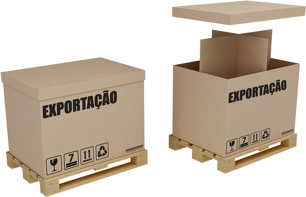 Caixa Para Exportação - Cardboard Clipart (1366x729), Png Download