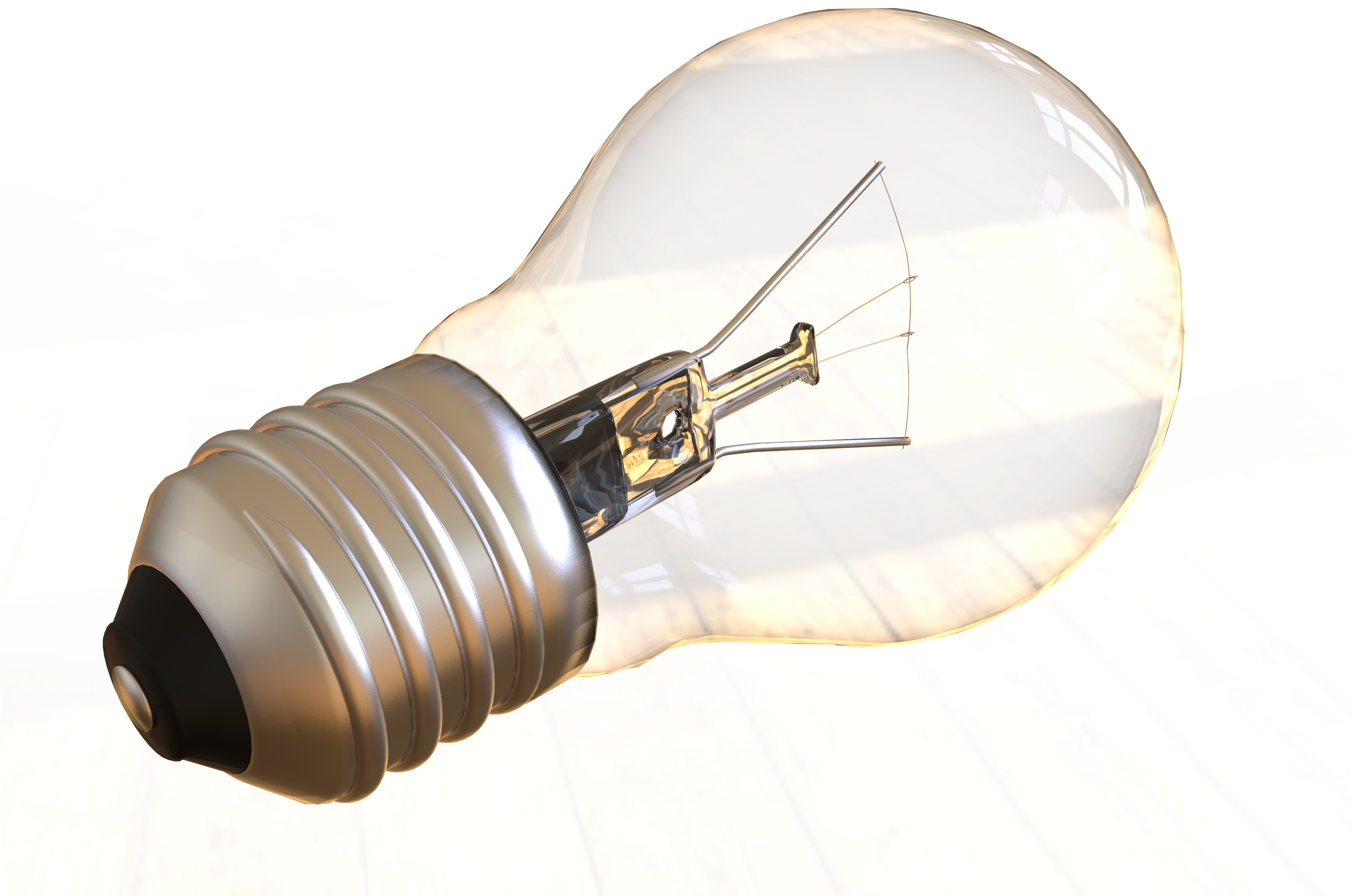 Compartir - Incandescent Light Bulb Clipart (3840x2685), Png Download