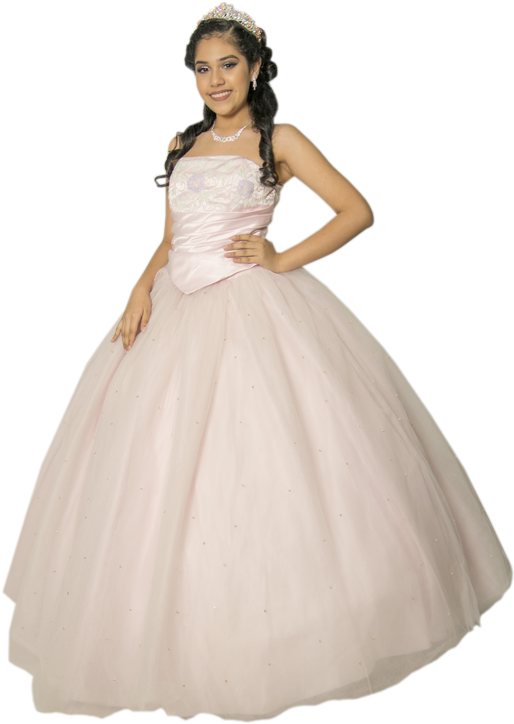 Vestido Para Quinceañera - Kleine Mädchen Kleider Clipart (663x768), Png Download