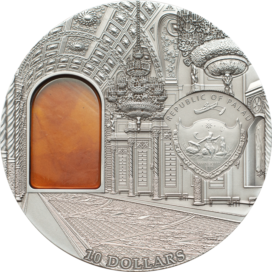 2012 Palau 2 Oz $10 Silver Coin - Emblem Clipart (910x910), Png Download