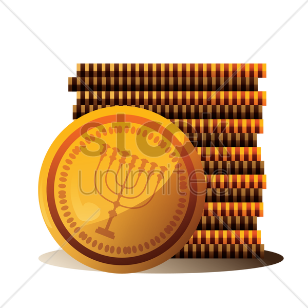 Coin Clipart Chanukah - Coin - Png Download (600x600), Png Download