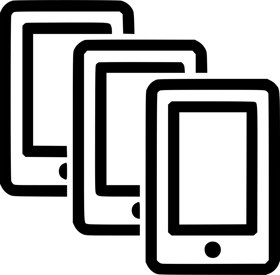 Multiple Smartphones Comments - Multiple Smartphone Icon Clipart (980x962), Png Download