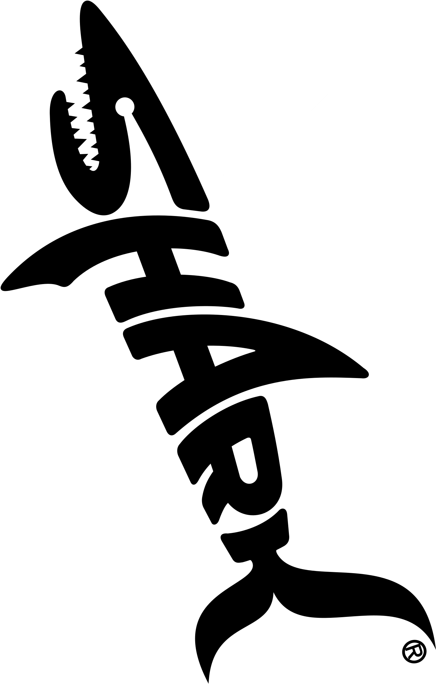 Shark Logo Black And White - Shark Energy Drink Thailand Clipart (2400x2400), Png Download