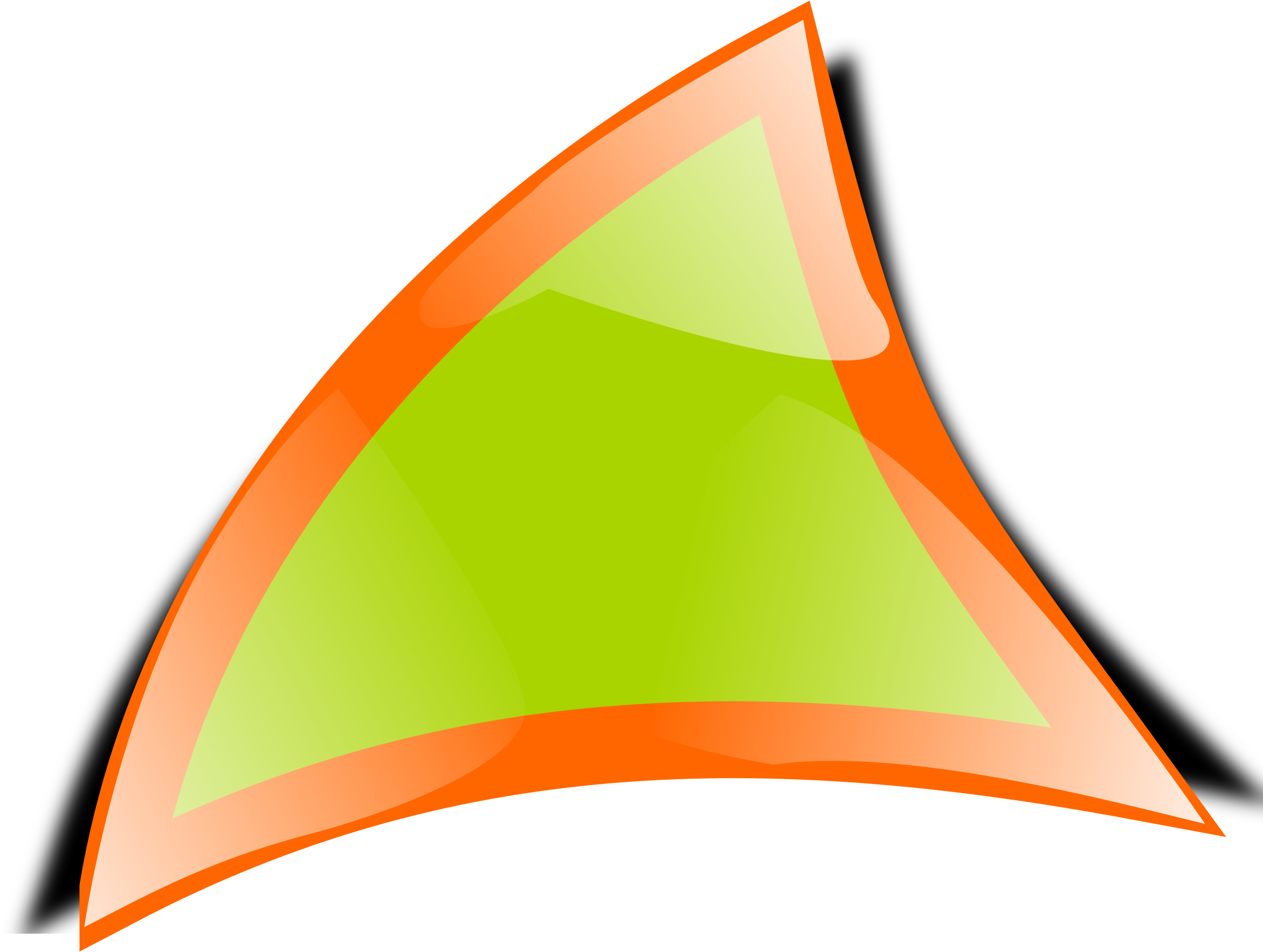 Triangle Clipart Png - Warped Triangle Transparent Png (2343x1768), Png Download